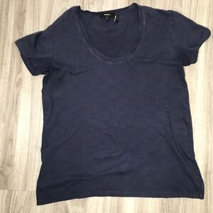Theory Navy Blue T-Shirt Mens S